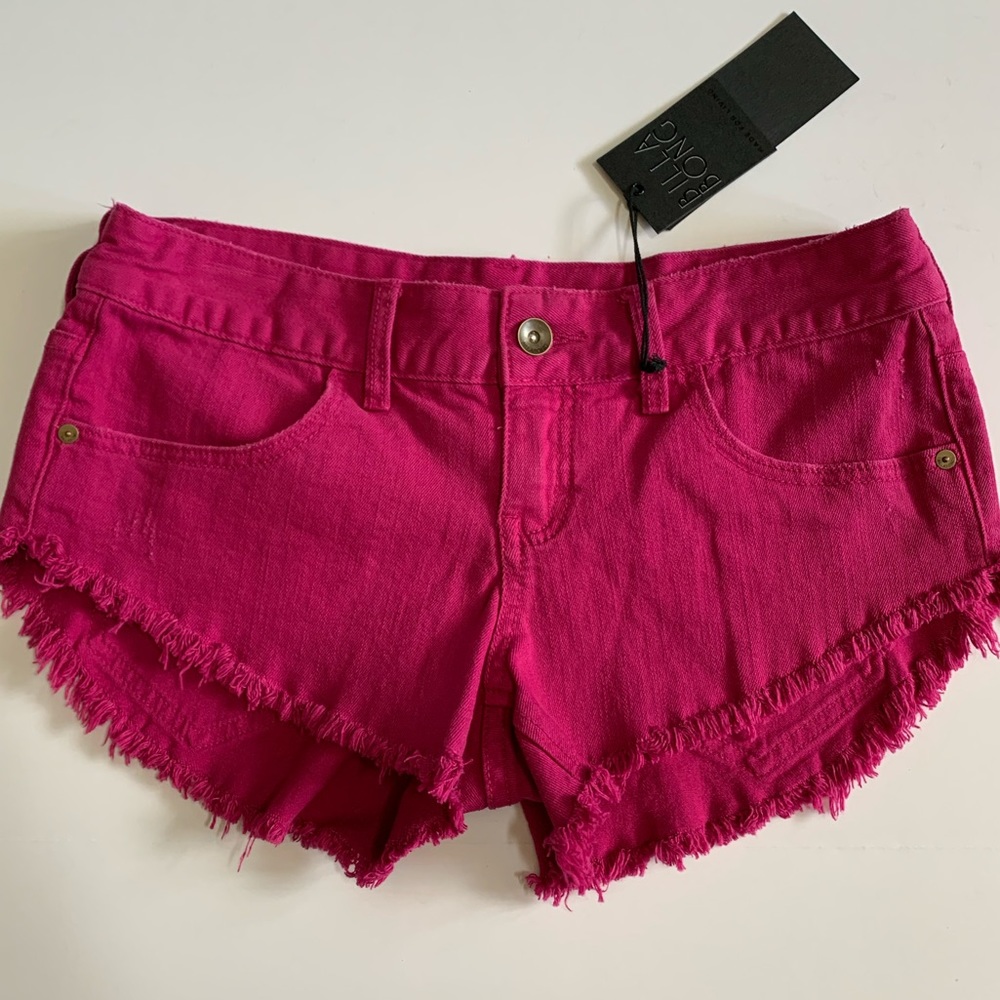 Billabong Laneway Pink cutoff shorts, NWT